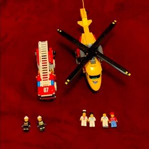 Firefighter and medic lego set